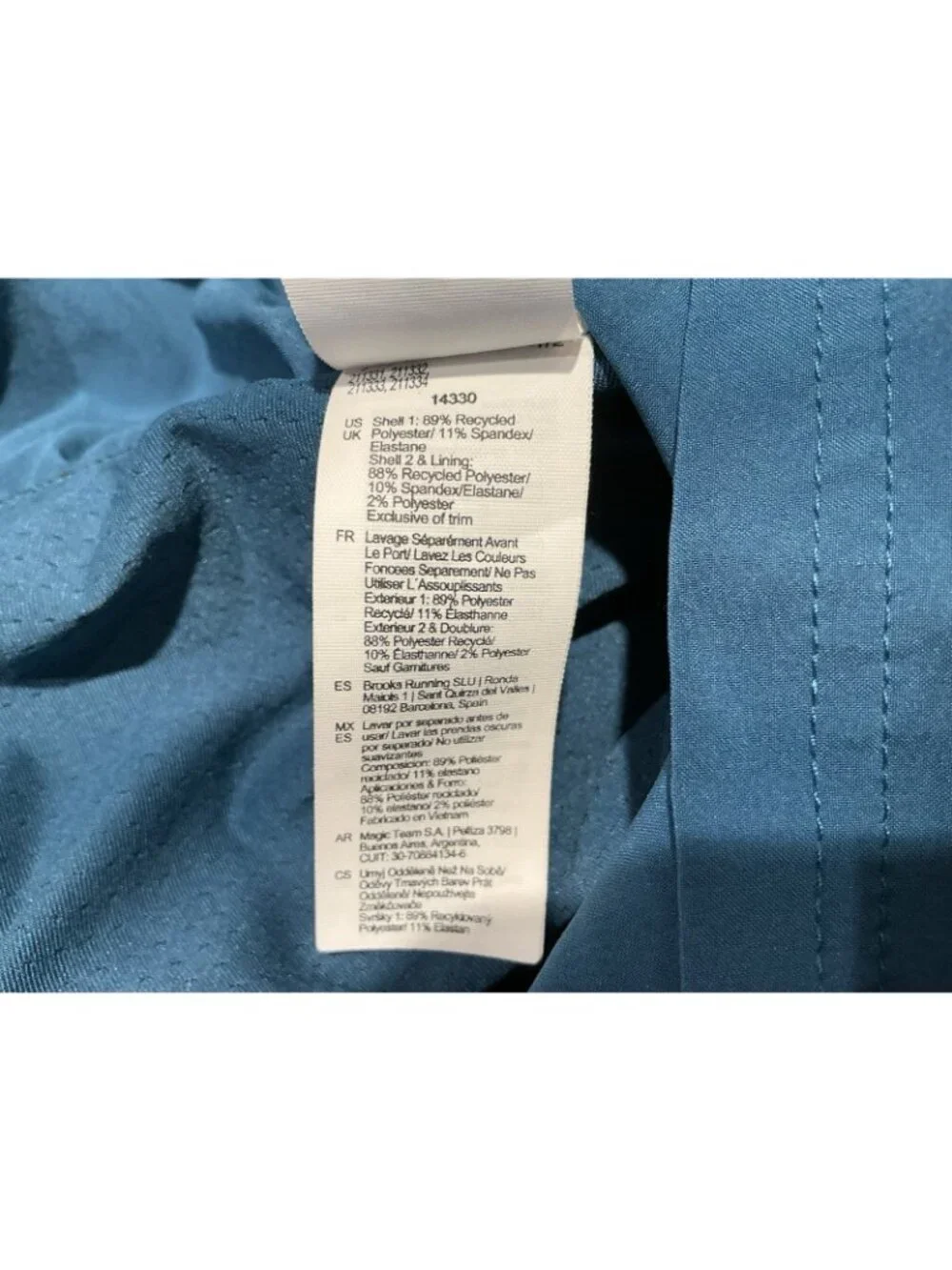 Brooks Sherpa Running Shorts Men’s XL Lined Teal Blue Green Trim - Picture 6 of 7